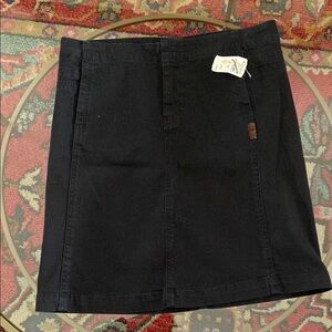 Classic Black Denim Skirt